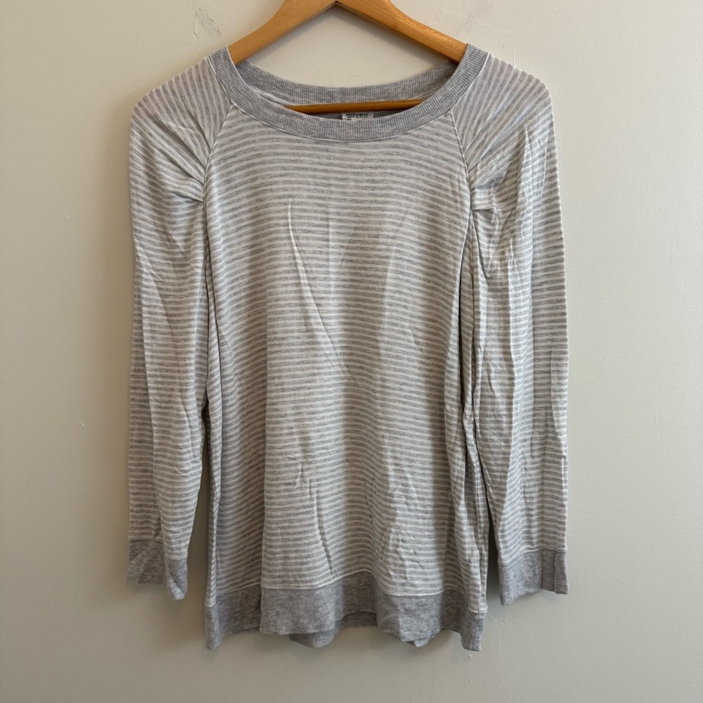 Haven Well Within Striped Knit Top Size Medium